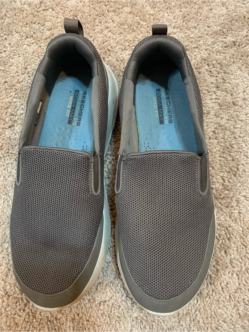 Skechers Men’s Slip-On Mesh Sneaker - Gray - 10 Wide